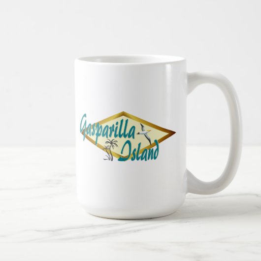 Gasparilla Insel-Florida-Strandentwurf Kaffeetasse (Rechts)