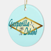 Gasparilla Insel-Florida-Strandentwurf Keramikornament (Links)