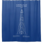 Gasparilla Island Rear Range Light - Florida - AD Duschvorhang (Vorderseite)