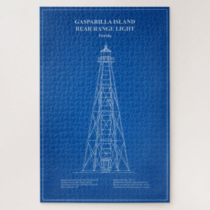 Gasparilla Island Rear Range Light - Florida - AD Puzzle