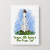 Gasparilla Island Rear Range Light - Florida Button (Vorderseite)