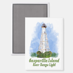 Gasparilla Island Rear Range Light - Florida Magnet