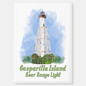 Gasparilla Island Rear Range Light - Florida Magnet (Vorderseite)