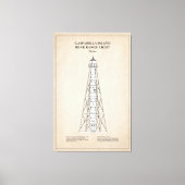 Gasparilla Island Rear Range Light - Florida - SBD Leinwanddruck (Vorderseite)