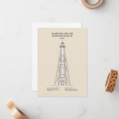 Gasparilla Island Rear Range Light - Florida - SBD Mitteilungskarte (Vorderseite/Rückseite Beispiel)