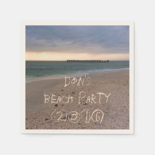 Gasparilla Island Sunset Serviette (Vorderseite)