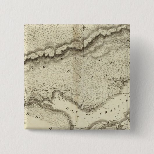 Gaspe-Halbinsel Button (Vorderseite)