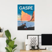 Gaspé-Halbinsel Kunst Quebec Reiseplakat Kanada Poster (Heimbüro)
