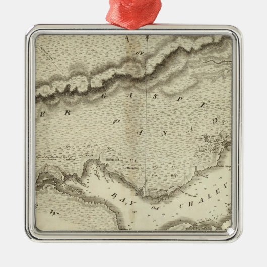 Gaspe-Halbinsel Ornament Aus Metall (Vorne)