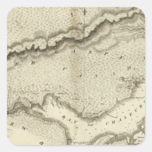 Gaspe-Halbinsel Quadratischer Aufkleber