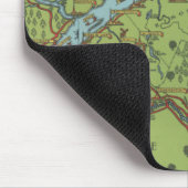 Gaspe Peninsula, Kanada Karte Mousepad (Ecke)