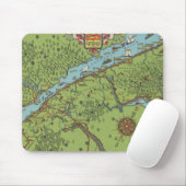 Gaspe Peninsula, Kanada Karte Mousepad (Mit Mouse)