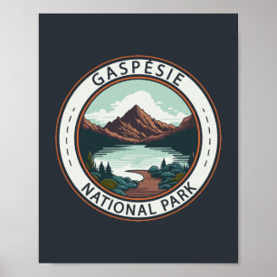 Gaspésie National Park Canada Abzeichen Poster