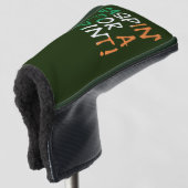 Gaspin For A Pint überlagerte sich auf irischer Fl Golf Headcover (3/4 Vorderseite)
