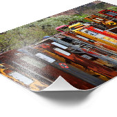 Gaspumpe Conga Linie in New Mexico Fotodruck (Ecke)