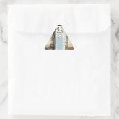 Gaspumpe Dreieckiger Aufkleber (Tasche)