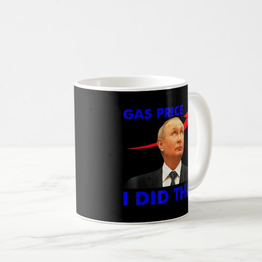 Gaspumpe Gaspreise ich tat, dass lustige Meme T - Kaffeetasse (VorderseiteRechts)