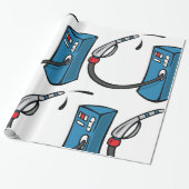 Gaspumpe Geschenkpapier (Ungerollt)