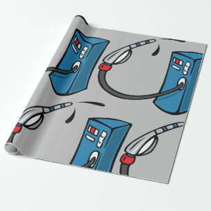 Gaspumpe Geschenkpapier