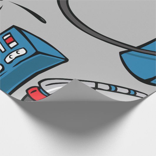 Gaspumpe Geschenkpapier (Ecke)