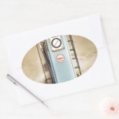 Gaspumpe Ovaler Aufkleber (Umschlag)