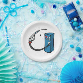 Gaspumpe Pappteller (Party)