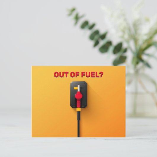 Gaspumpe Postkarte (Stehend Vorderseite)