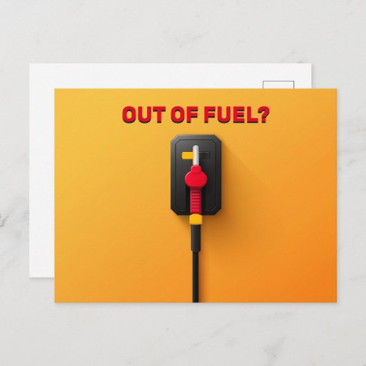 Gaspumpe Postkarte (Vorne/Hinten)