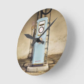Gaspumpe Runde Wanduhr (Winkel)