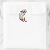 Gaspumpe Runder Aufkleber (Tasche)