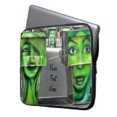 Gaspumpen Laptopschutzhülle (Vorderseite Links)