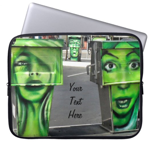 Gaspumpen Laptopschutzhülle (Vorderseite)