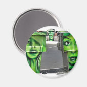 Gaspumpen Magnet (Vorderseite/Rückseite)