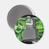 Gaspumpen Magnet (Vorderseite/Rückseite)