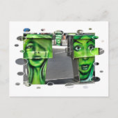 Gaspumpen Postkarte (Vorderseite)