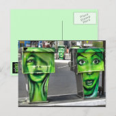 Gaspumpen Postkarte (Vorne/Hinten)