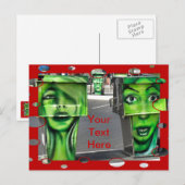 Gaspumpen Postkarte (Vorne/Hinten)