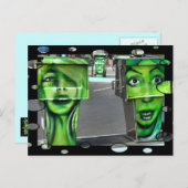 Gaspumpen Postkarte (Vorne/Hinten)