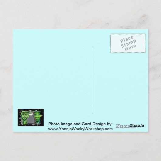 Gaspumpen Postkarte (Rückseite)