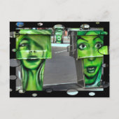 Gaspumpen Postkarte (Vorderseite)