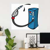 Gaspumpenbehälter Poster (Heimbüro)