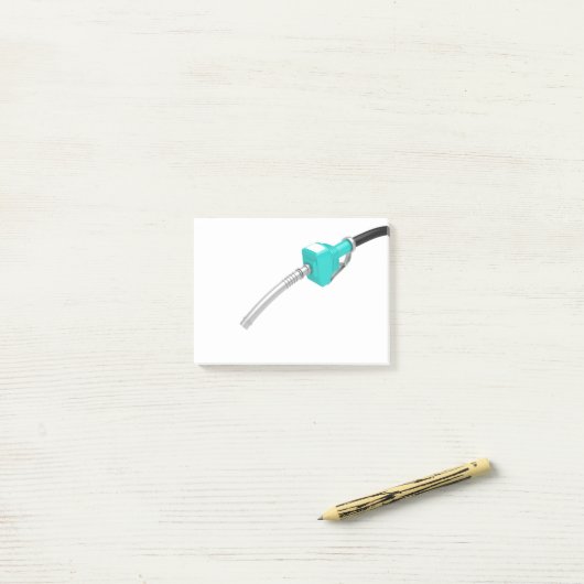 Gaspumpendüse Post-it Klebezettel (Auf Schreibtisch)