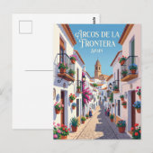 Gasse in Arcos de la Frontera Spanien Postkarte (Vorne/Hinten)