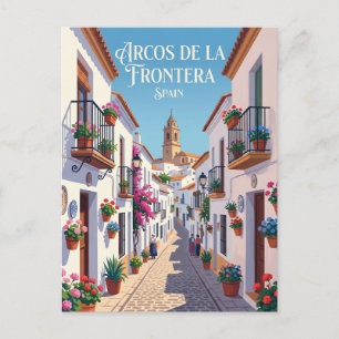 Gasse in Arcos de la Frontera Spanien Postkarte
