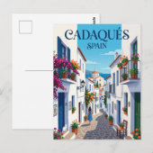 Gasse in Cadaques Spanien Spanien Postkarte (Vorne/Hinten)
