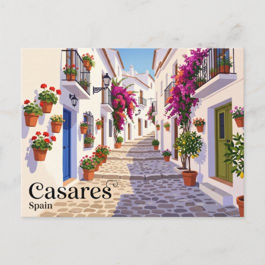 Gasse in Casares Spanien Postkarte (Vorderseite)