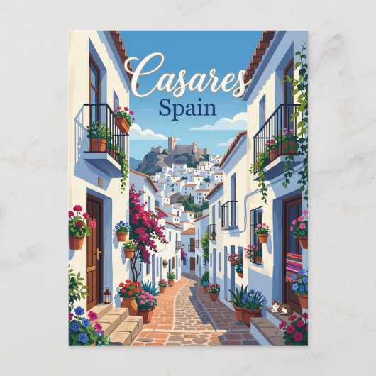 Gasse in Casares, Spanien Spanien Postkarte (Vorderseite)