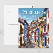 Gasse in Cudillero Spanien Postkarte (Vorne/Hinten)