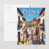 Gasse in Cuenca Spanien Postkarte (Vorne/Hinten)