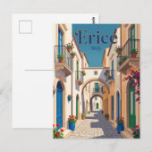 Gasse in Erice Italien Postkarte (Vorne/Hinten)